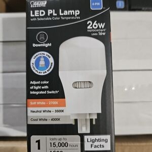 Feit Electric LED PL Lamp with Adjustable Color 12 Pack